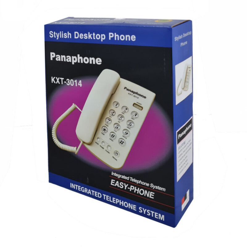 Telefono De Base Panaphone Blanco O Negro Mod. Kxt-3014 negro