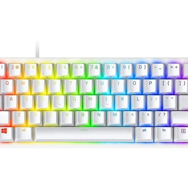 Razer Huntsman Mini - Teclado - retroiluminación - USB - EE. UU. - interruptor: Razer Linear Optical - mercurio Razer Huntsman Mini - Teclado - retroiluminación - USB - EE. UU. - interruptor: Razer Linear Optical - mercurio