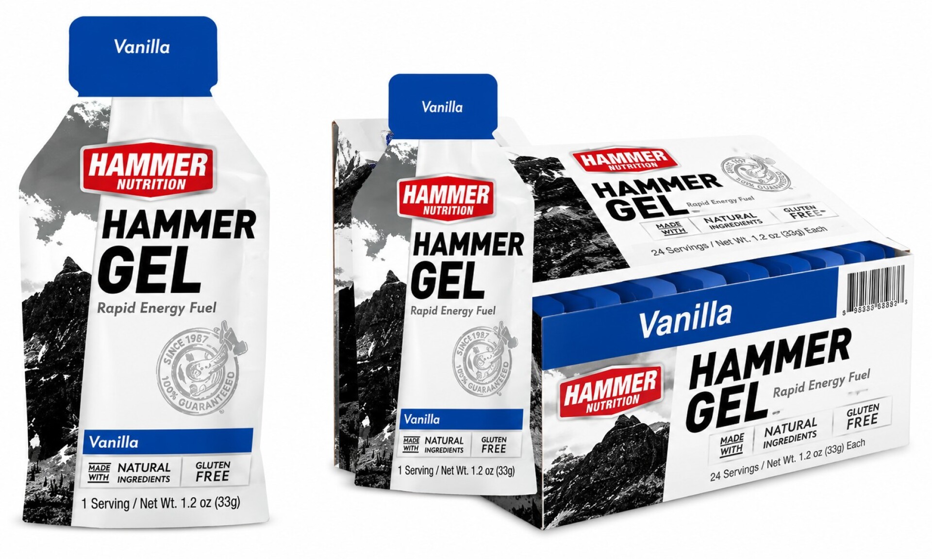 Hammer Gel Vainilla | Gel Energético | 33 g 