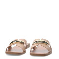 Sandalias de Mujer Bottero Slide con Detalle Metálico Marrón - Marrón Claro