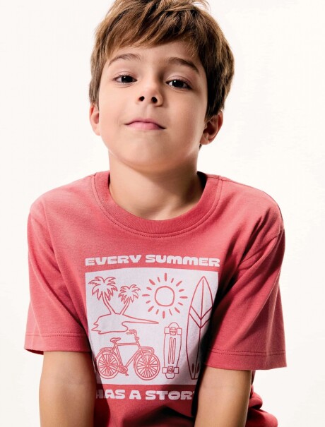 CAMISETA DE NIÑO MANGA CORTA ESTAMPADA T-SHIRT MM MASC