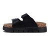 Sandalias Mujer Darkness Plataforma Y Hebillas Negro