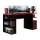 Escritorio Gamer Mesa Para Pc Estantes Calidad - Rojo