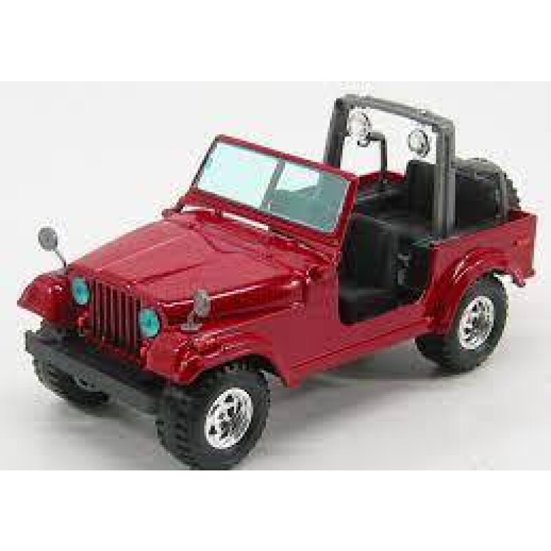 Jeep Wrangler Burago Escala 1:24 Rojo Jeep Wrangler Burago Escala 1:24 Rojo