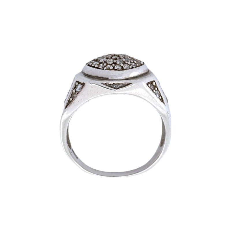 Anillo Geométrico-Plata 925-Piedra Zirconia-AN4429 conpiedra