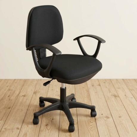 SILLA DE OFICINA TELA-Y-POLIPROPILENO NEGRO CLASSIC