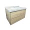 Mueble de baño suspendido Vip Oak 80cm mesada calacata con Bacha de Loza Mueble De Baño Suspendido Vip Oak 80cm Mesada Calacata Con Bacha De Loza