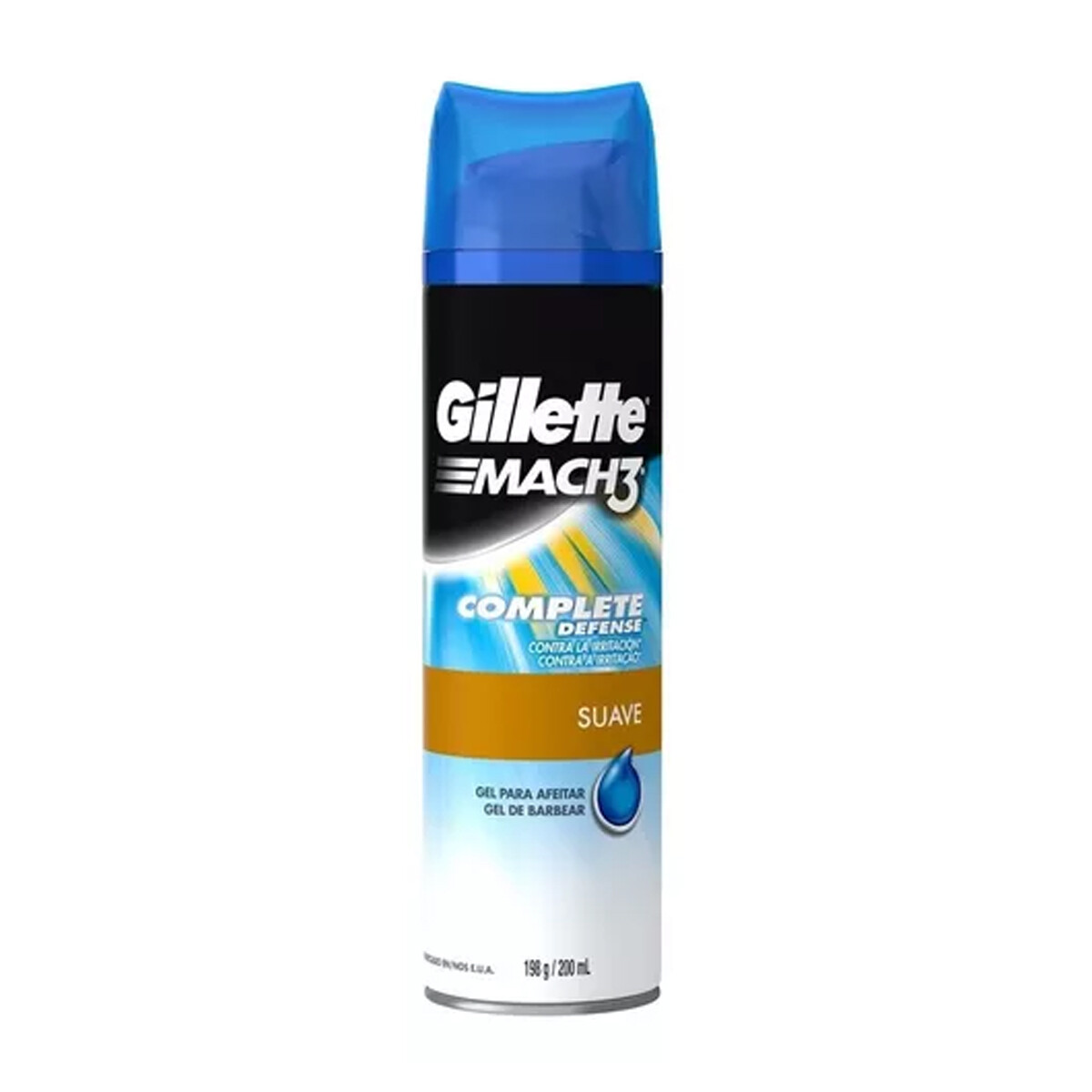 Gillette Mach 3 Gel De Afeitar 198 G - Suave 
