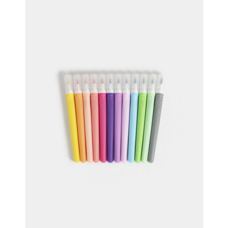 Set De Marcadores Con Contenedor Combinacion Multicolor