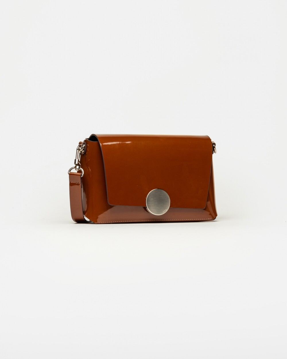 Bandolera Oasis Charol Tabaco