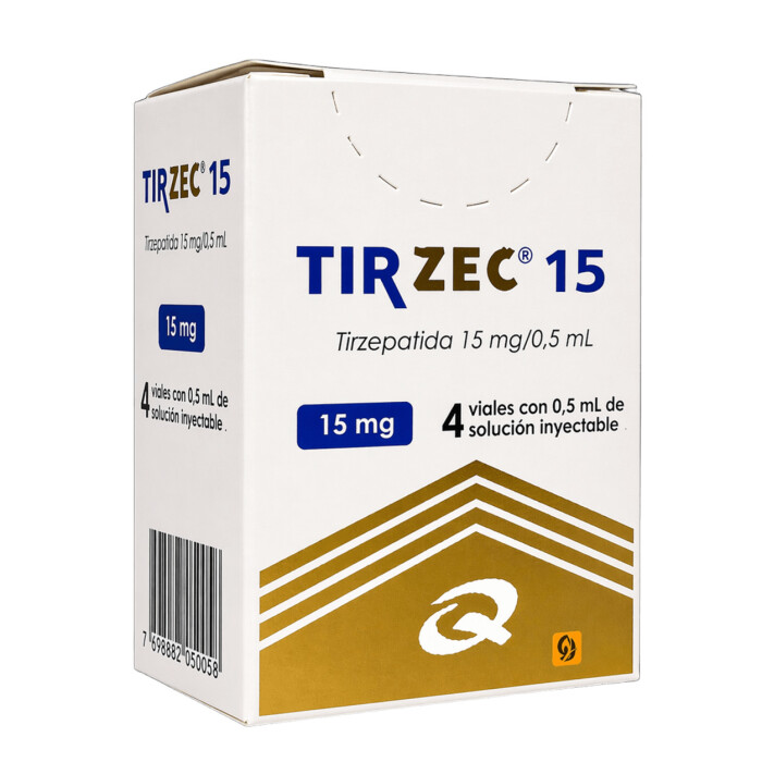 TIRZEC 15 MG INY X 4 VIALES única