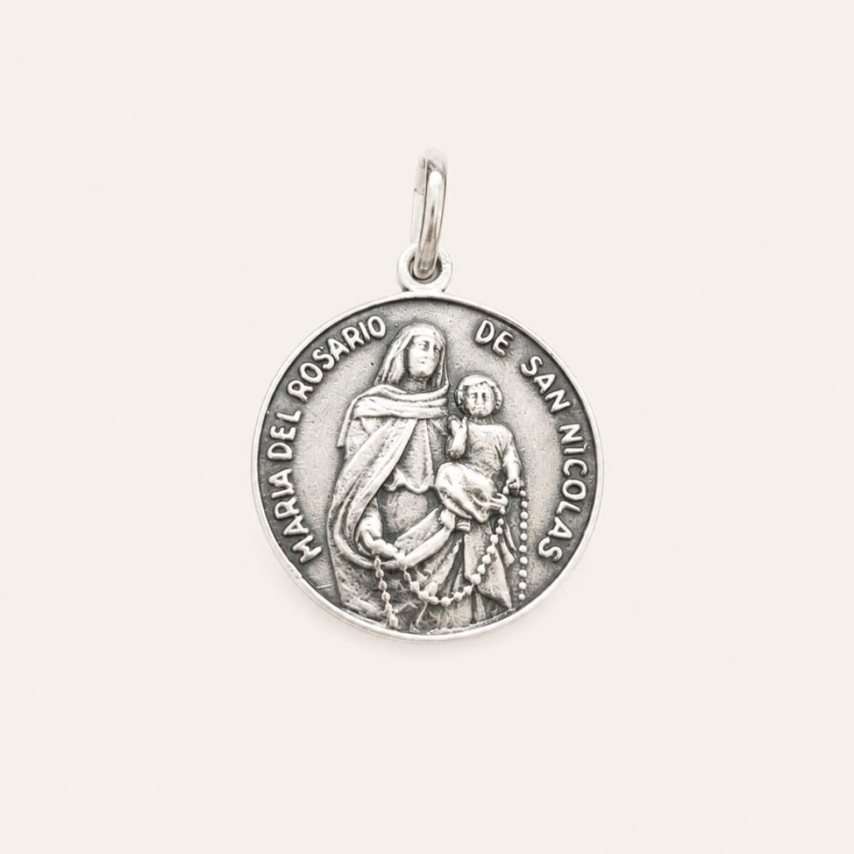 Medalla Maria del Rosario - Plata 925 