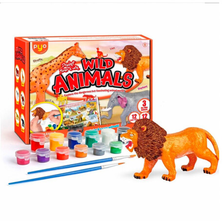 Juego De Arte Educativo Para Pintar Moldes Animales Animales Salvajes