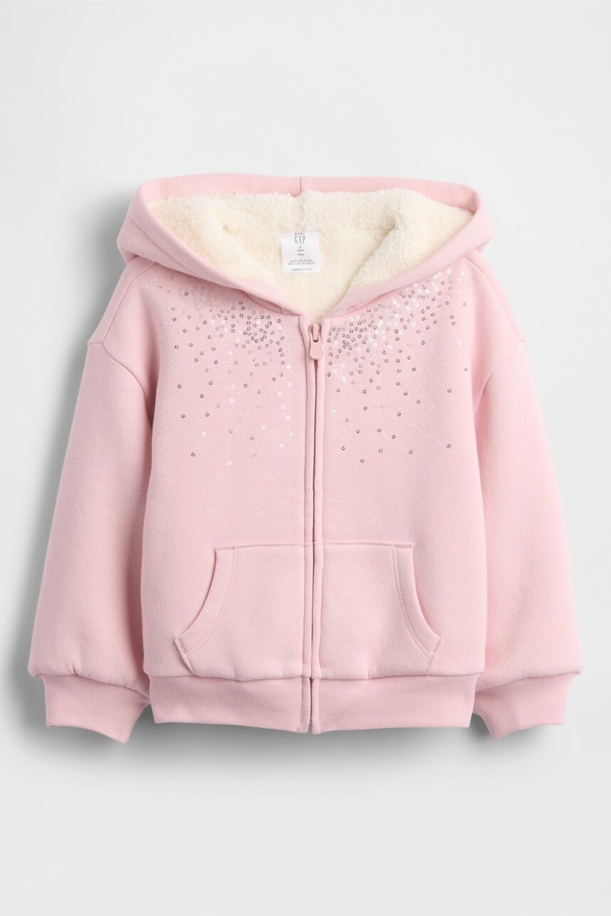 Canguro Con Cierre Corderito Toddler Niña Pure Pink