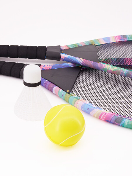 PALETAS SET CON PELOTA MULTICOLOR