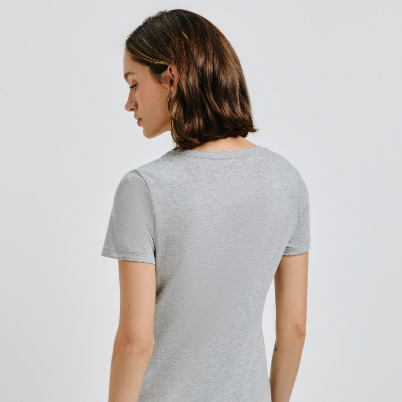 BLUSA MM FEM CINZA MESCLA