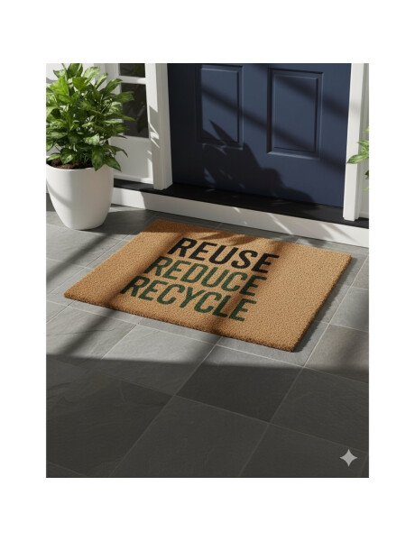 FELPUDO COCO REUSE/REDUCE/RECYCLE. 40x60CM/H1.5CM FELPUDO COCO REUSE/REDUCE/RECYCLE. 40x60CM/H1.5CM