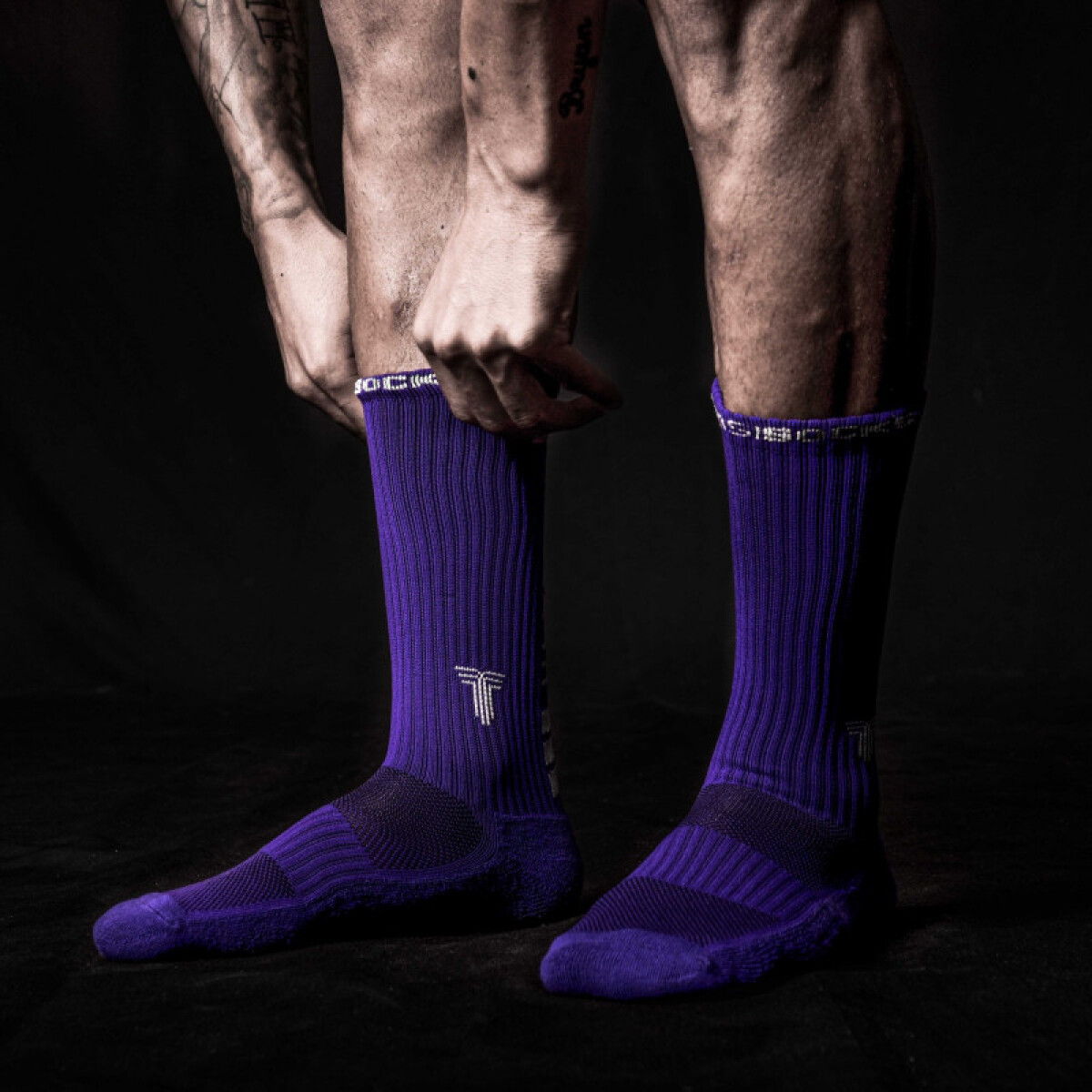 Medias Tiffosi Futbol Hombre Socks Violeta - Color Único 