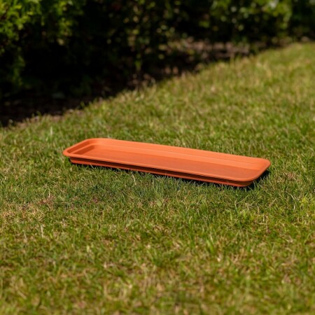Plato para Maceta Jardinera Rectangular 35cm Teja TERRACOTA