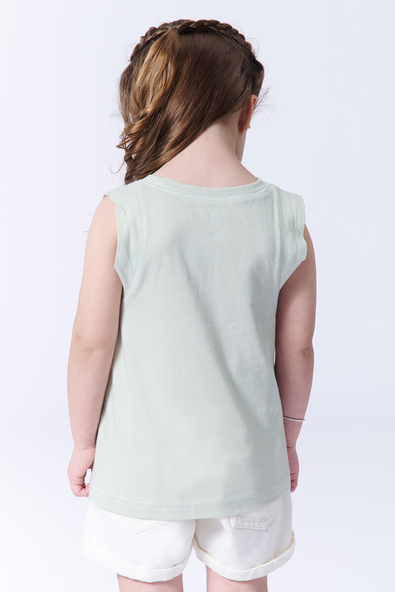 Musculosa básica Cool Verde Pastel