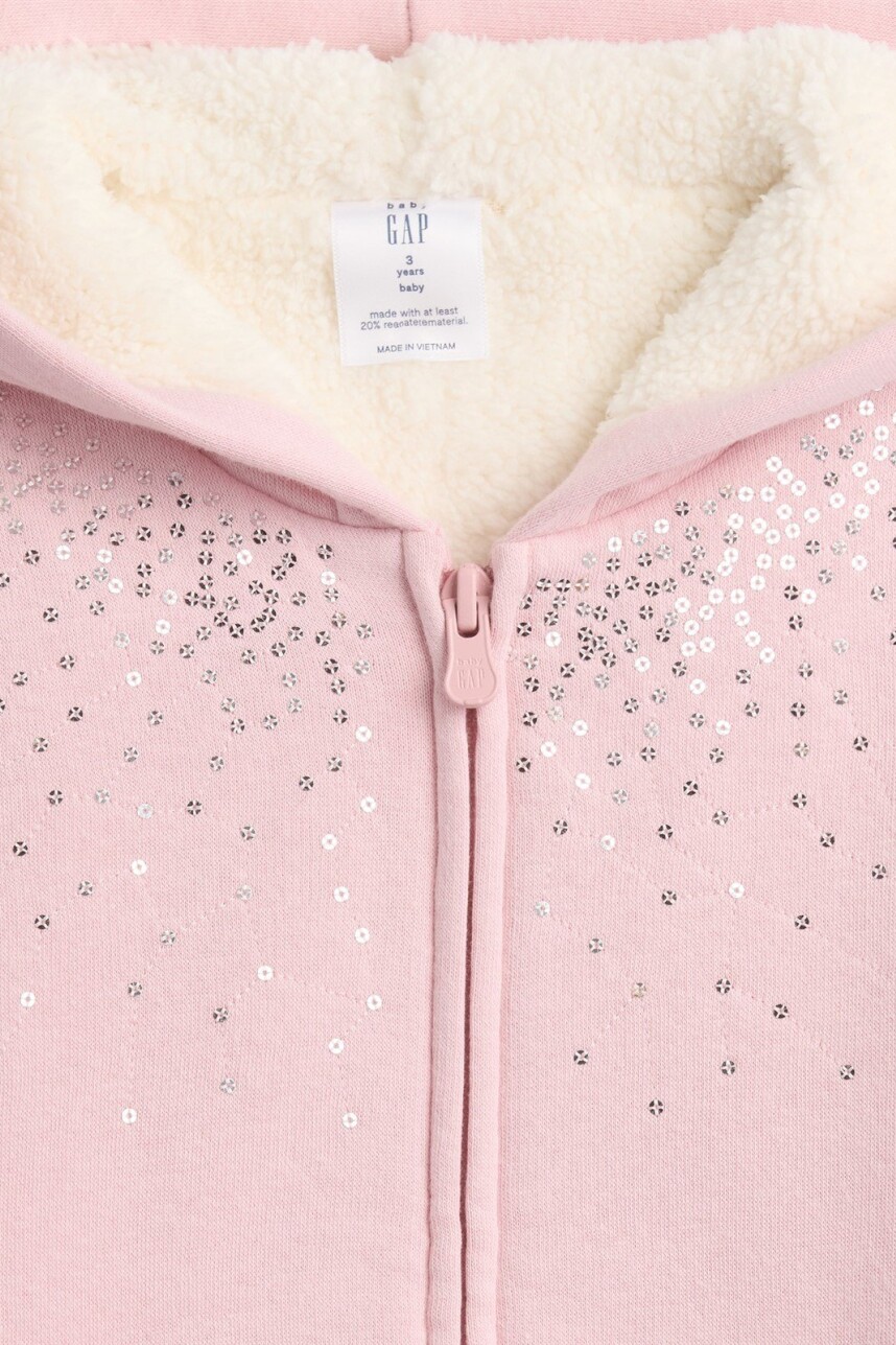 Canguro Con Cierre Corderito Toddler Niña Pure Pink