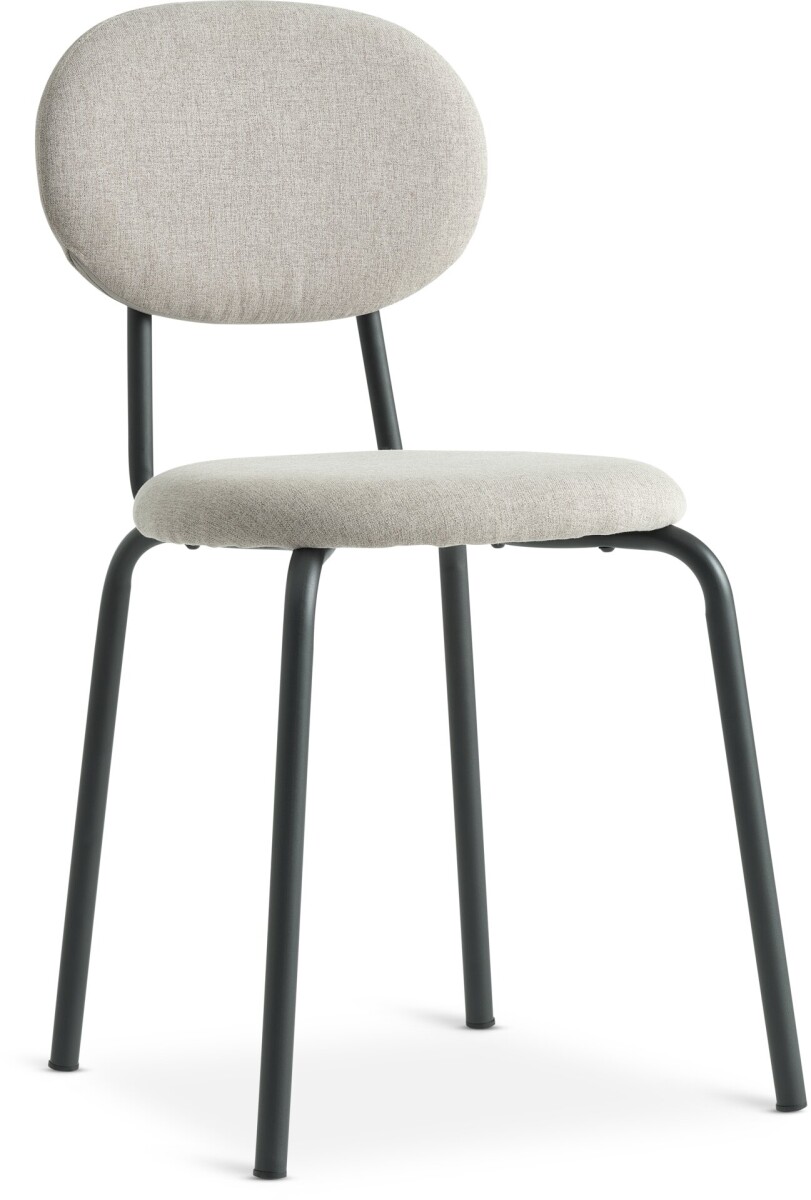 Silla de comedor MALT tela arena/negro 