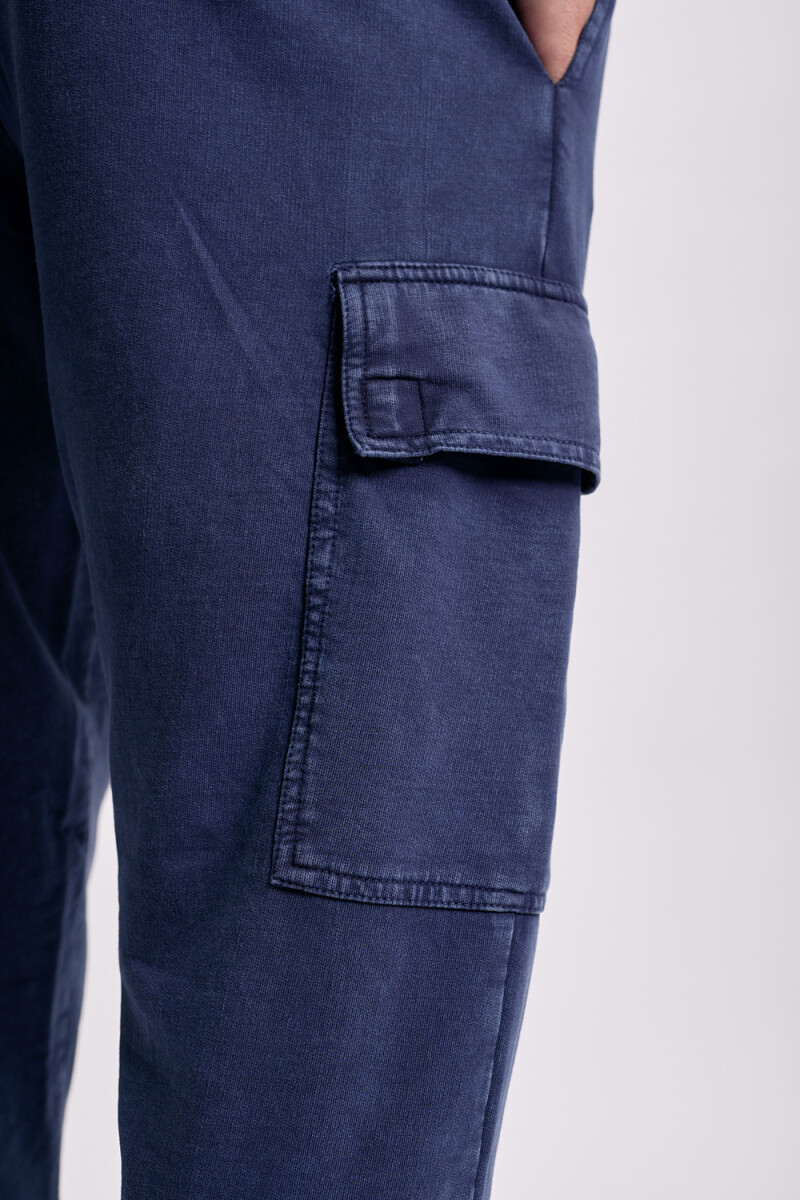 Pantalón deportivo cargo jogger Azul Marino