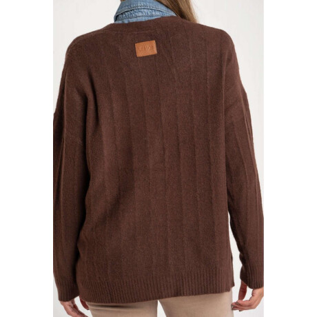 Cardigan Texturado Chocolate