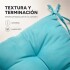 Almohadon Cuadrado Para Silla Eames Butaca Auto Colores Celeste