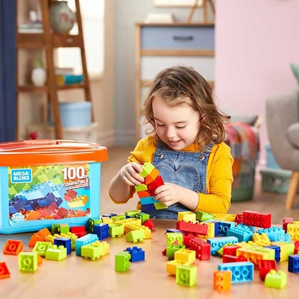 Mega Caja De Construcción Mini 100 Piezas MEGA BLOKS - MEGA CAJA DE CONSTRUCCIÓN MINI 100 PIEZAS