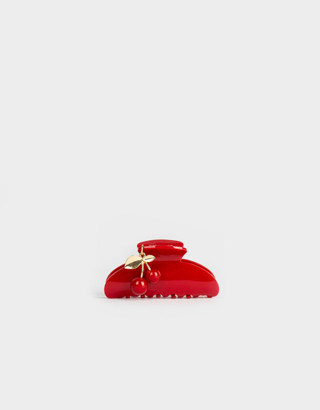 Broche Frutas Broche Acrílico Con Charm Frutas - Rojo Medio