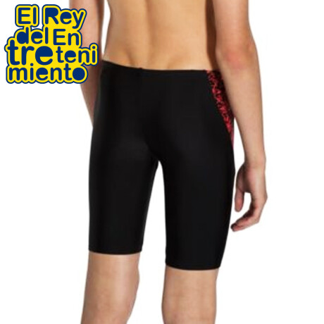 Malla Jammer Speedo Calza Niño Natación Piscina Rojo/Negro