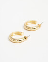Aros Argollas Metal Aros Argolla Cosmic - Dorado