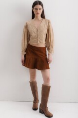 Falda Flown Leather Óxido