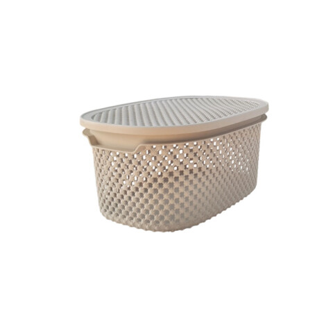 OUTLET Canasto organizador c/ tapa 29*21,5*13,5 cm Outlet Canasto Organizador C/ Tapa 29*21,5*13,5 Cm