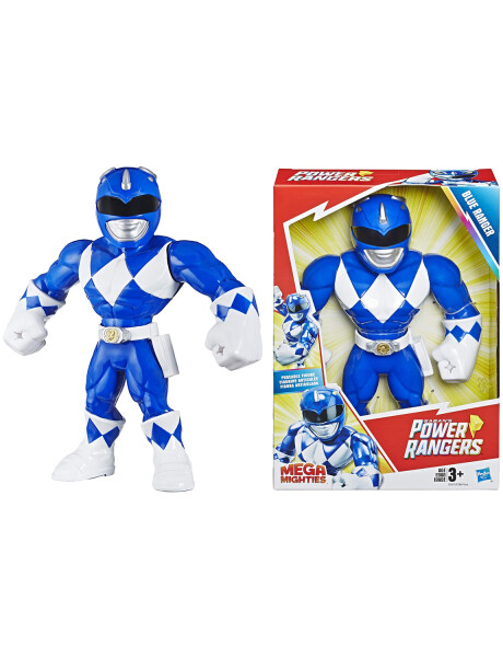 Figura Power Rangers Mega Mighties Playskool Hasbro Ranger Azul