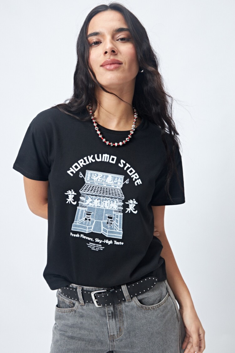 REMERA NORIKUMO Negro