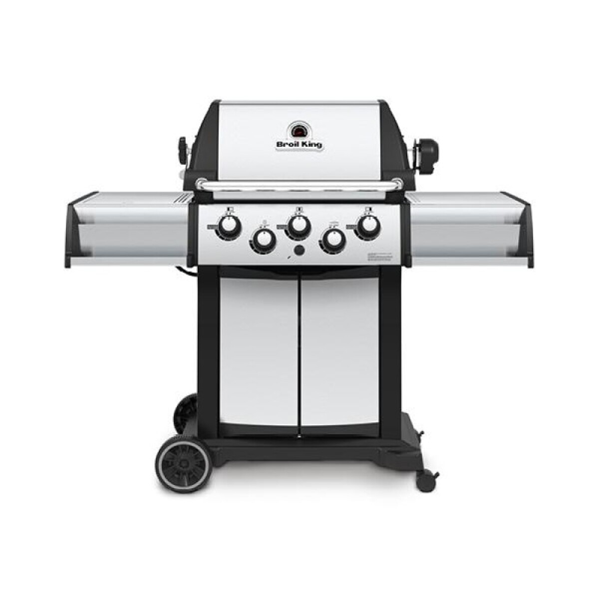 Barbacoa a gas Signet 390 con hornalla y spiedo - Inox 