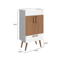 CONJUNTO DE BAÑO MODELO MALAGA COLOR BLANCO/CARVALHO / MUEBLE + BACHA + ESPEJO / 50 CM Conjunto De Baño Modelo Malaga Color Blanco/carvalho / Mueble + Bacha + Espejo / 50 Cm