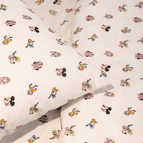 JGO SÁBANAS 1 PLAZA ALGODON BLANCO MICKEY&FRIENDS BLANCO ESTAMPADO
