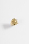 Anillo acero ajustable texture dorado