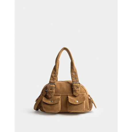 Cartera Cartera Bowling Multipocket Chocolate Marron Camel