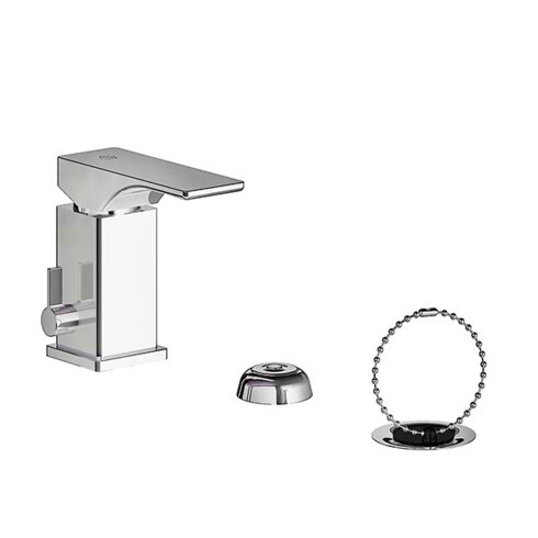 Griferia De Bidet Monocomando Con Transferencia, Desague Y Tapita Sauco Fv GRIS