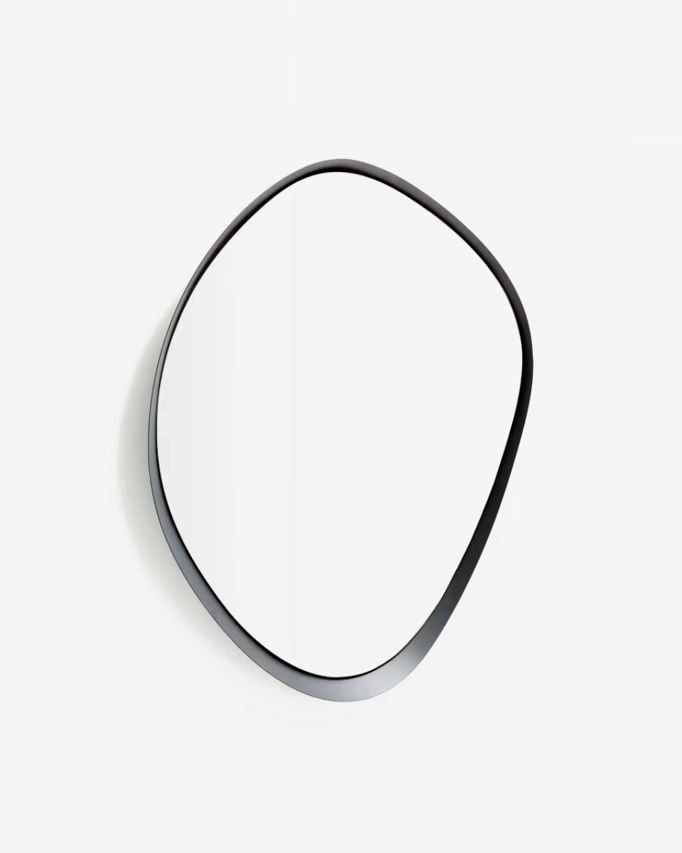 Espejo Tebel de metal negro - 67,5 x 74,5 cm 