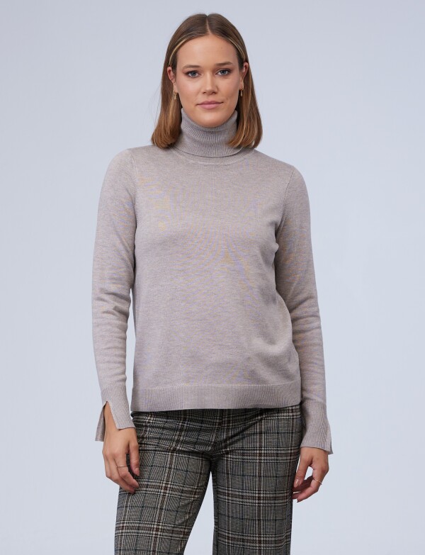 Polera Basica BEIGE OSCURO