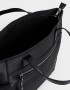 Shopper Flores Cartera Shopper Con Doble Asa - Negro