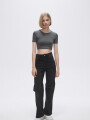 Remera Hazakura Gris Oscuro