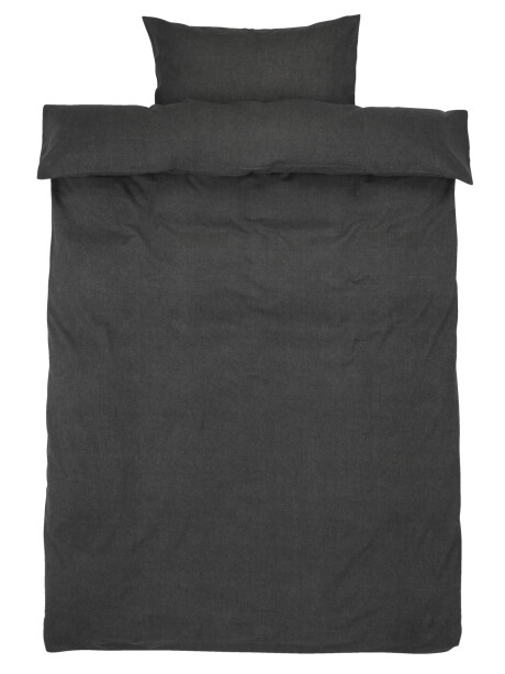 Juego funda nórdica franela VITA 155x220 gris osc Juego funda nórdica franela VITA 155x220 gris osc