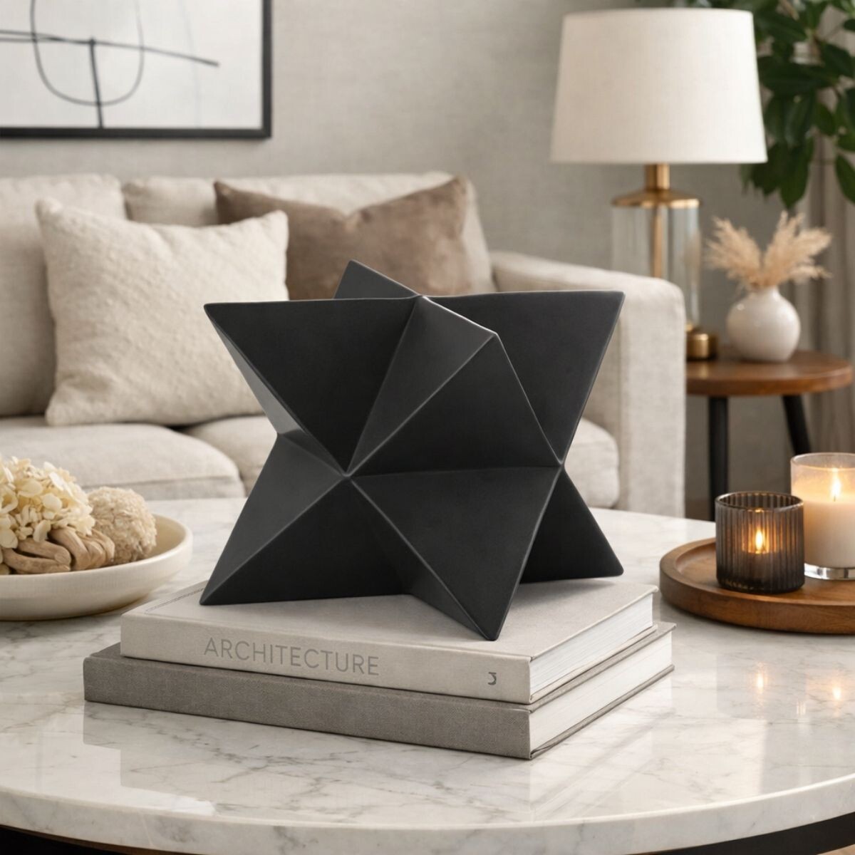 DECORACION GEOMETRIC VIASONO Negro Small 
