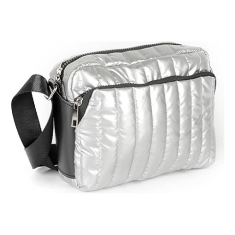 Bandolera Canva modelo Tailandia en nylon Plateado